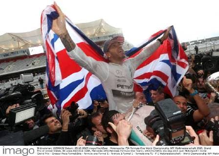 Motorsports: FIA Formula One World Championship WM Weltmeisterschaft 2015, Grand Prix of United States, 44 Lewis Hamilton (GBR, Mercedes AMG Petronas Formula One Team), xHOCHxZWEIx