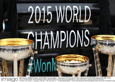 Motorsports: FIA Formula One World Championship WM Weltmeisterschaft 2015, Grand Prix of United States, World Champions 2015 xHOCHxZWEIx