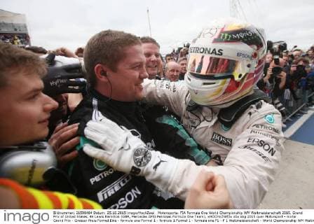 Motorsports: FIA Formula One World Championship WM Weltmeisterschaft 2015, Grand Prix of United States, 44 Lewis Hamilton (GBR, Mercedes AMG Petronas Formula One Team), xHOCHxZWEIx