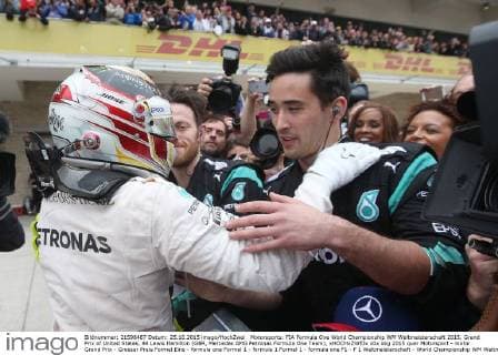 Motorsports: FIA Formula One World Championship WM Weltmeisterschaft 2015, Grand Prix of United States, 44 Lewis Hamilton (GBR, Mercedes AMG Petronas Formula One Team), xHOCHxZWEIx