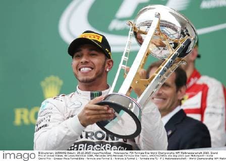 Motorsports: FIA Formula One World Championship WM Weltmeisterschaft 2015, Grand Prix of United States, 44 Lewis Hamilton (GBR, Mercedes AMG Petronas Formula One Team), xHOCHxZWEIx
