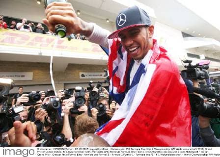 Motorsports: FIA Formula One World Championship WM Weltmeisterschaft 2015, Grand Prix of United States, 44 Lewis Hamilton (GBR, Mercedes AMG Petronas Formula One Team), xHOCHxZWEIx