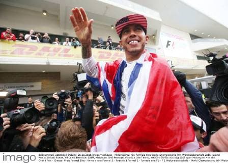 Motorsports: FIA Formula One World Championship WM Weltmeisterschaft 2015, Grand Prix of United States, 44 Lewis Hamilton (GBR, Mercedes AMG Petronas Formula One Team), xHOCHxZWEIx