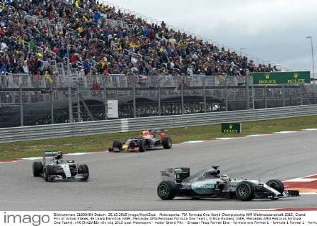 Motorsports: FIA Formula One World Championship WM Weltmeisterschaft 2015, Grand Prix of United States, 44 Lewis Hamilton (GBR, Mercedes AMG Petronas Formula One Team), 6 Nico Rosberg (GER, Mercedes AMG Petronas Formula One Team), xHOCHxZWEIx