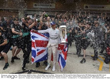 Motorsports: FIA Formula One World Championship WM Weltmeisterschaft 2015, Grand Prix of United States, 44 Lewis Hamilton (GBR, Mercedes AMG Petronas Formula One Team), xHOCHxZWEIx