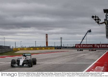 Motorsports: FIA Formula One World Championship WM Weltmeisterschaft 2015, Grand Prix of United States, 44 Lewis Hamilton (GBR, Mercedes AMG Petronas Formula One Team), xHOCHxZWEIx
