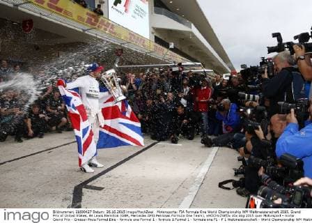 Motorsports: FIA Formula One World Championship WM Weltmeisterschaft 2015, Grand Prix of United States, 44 Lewis Hamilton (GBR, Mercedes AMG Petronas Formula One Team), xHOCHxZWEIx