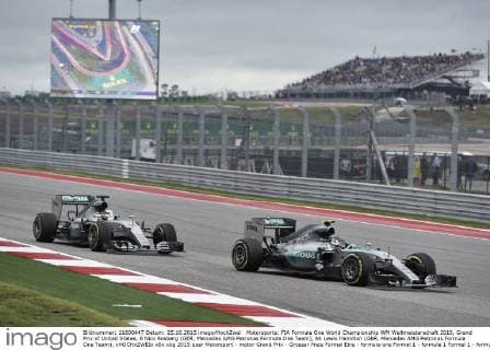 Motorsports: FIA Formula One World Championship WM Weltmeisterschaft 2015, Grand Prix of United States, 6 Nico Rosberg (GER, Mercedes AMG Petronas Formula One Team), 44 Lewis Hamilton (GBR, Mercedes AMG Petronas Formula One Team), xHOCHxZWEIx