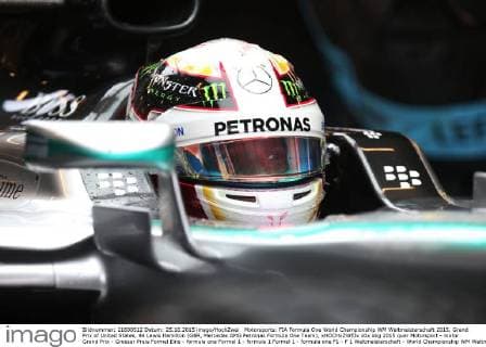 Motorsports: FIA Formula One World Championship WM Weltmeisterschaft 2015, Grand Prix of United States, 44 Lewis Hamilton (GBR, Mercedes AMG Petronas Formula One Team), xHOCHxZWEIx