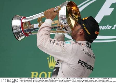 Motorsports: FIA Formula One World Championship WM Weltmeisterschaft 2015, Grand Prix of United States, 44 Lewis Hamilton (GBR, Mercedes AMG Petronas Formula One Team), xHOCHxZWEIx