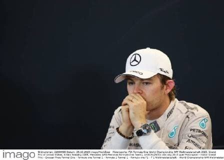 Motorsports: FIA Formula One World Championship WM Weltmeisterschaft 2015, Grand Prix of United States, 6 Nico Rosberg (GER, Mercedes AMG Petronas Formula One Team), xHOCHxZWEIx