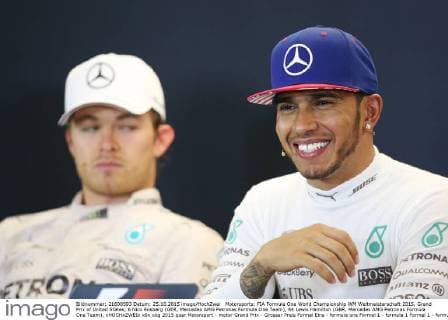 Motorsports: FIA Formula One World Championship WM Weltmeisterschaft 2015, Grand Prix of United States, 6 Nico Rosberg (GER, Mercedes AMG Petronas Formula One Team), 44 Lewis Hamilton (GBR, Mercedes AMG Petronas Formula One Team), xHOCHxZWEIx