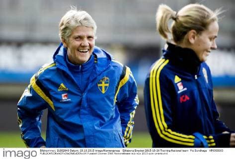 Göteborg Sweden 2015-10-26 Training National team Pia Sundhage KP0300003 