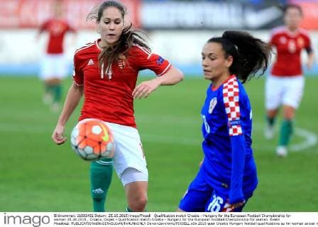 Qualification match Croatia - Hungary for the European Football Championship for women 25.10.2015., Croatia, Osijek - Qualification match Croatia - Hungary for the European Football Championship for women. Evelin Mosdoczi.  DavorxJavorovic PIXSELL