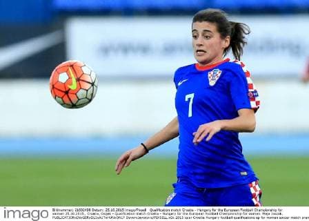 Qualification match Croatia - Hungary for the European Football Championship for women 25.10.2015., Croatia, Osijek - Qualification match Croatia - Hungary for the European Football Championship for women. Maja Joscak.  DavorxJavorovic PIXSELL