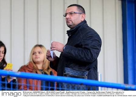 Qualification match Croatia - Hungary for the European Football Championship for women 25.10.2015., Croatia, Osijek - Qualification match Croatia - Hungary for the European Football Championship for women. Zeljko Siric.  DavorxJavorovic PIXSELL