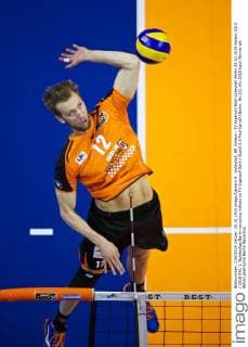 Volleyball, BR Volleys - TV Ingersoll Bühl Volleyball Berlin 25.10.2015 Saison 2015 2016 DVL 1. Bundesliga Berlin recycling Volleys vs TV Ingersoll Bühl Buehl 3:0 Paul Carroll (Berlin, No.12)