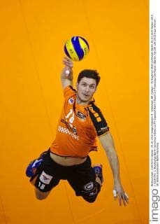 Volleyball, BR Volleys - TV Ingersoll Bühl Volleyball Berlin 25.10.2015 Saison 2015 2016 DVL 1. Bundesliga Berlin recycling Volleys vs TV Ingersoll Bühl Buehl 3:0 Francesco De Marchi (Berlin, No.18)