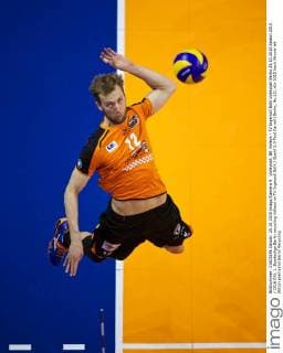Volleyball, BR Volleys - TV Ingersoll Bühl Volleyball Berlin 25.10.2015 Saison 2015 2016 DVL 1. Bundesliga Berlin recycling Volleys vs TV Ingersoll Bühl Buehl 3:0 Paul Carroll (Berlin, No.12)