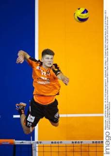 Volleyball, BR Volleys - TV Ingersoll Bühl Volleyball Berlin 25.10.2015 Saison 2015 2016 DVL 1. Bundesliga Berlin recycling Volleys vs TV Ingersoll Bühl Buehl 3:0 Ruben Schott (Berlin, No.13)