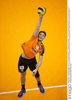 Volleyball, BR Volleys - TV Ingersoll Bühl Volleyball Berlin 25.10.2015 Saison 2015 2016 DVL 1. Bundesliga Berlin recycling Volleys vs TV Ingersoll Bühl Buehl 3:0 Francesco De Marchi (Berlin, No.18)
