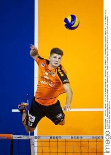 Volleyball, BR Volleys - TV Ingersoll Bühl Volleyball Berlin 25.10.2015 Saison 2015 2016 DVL 1. Bundesliga Berlin recycling Volleys vs TV Ingersoll Bühl Buehl 3:0 Ruben Schott (Berlin, No.13)