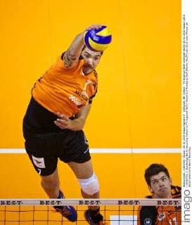 Volleyball, BR Volleys - TV Ingersoll Bühl Volleyball Berlin 25.10.2015 Saison 2015 2016 DVL 1. Bundesliga Berlin recycling Volleys vs TV Ingersoll Bühl Buehl 3:0 Nicolas Le Goff (Berlin, No.07)