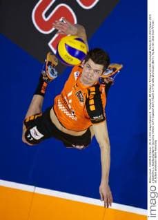 Volleyball, BR Volleys - TV Ingersoll Bühl Volleyball Berlin 25.10.2015 Saison 2015 2016 DVL 1. Bundesliga Berlin recycling Volleys vs TV Ingersoll Bühl Buehl 3:0 Tsimafei Zhukouski (Berlin, No.11)