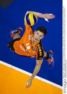 Volleyball, BR Volleys - TV Ingersoll Bühl Volleyball Berlin 25.10.2015 Saison 2015 2016 DVL 1. Bundesliga Berlin recycling Volleys vs TV Ingersoll Bühl Buehl 3:0 Francesco De Marchi (Berlin, No.18)