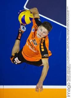 Volleyball, BR Volleys - TV Ingersoll Bühl Volleyball Berlin 25.10.2015 Saison 2015 2016 DVL 1. Bundesliga Berlin recycling Volleys vs TV Ingersoll Bühl Buehl 3:0 Ruben Schott (Berlin, No.13)