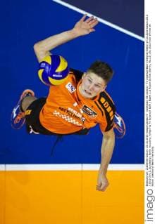Volleyball, BR Volleys - TV Ingersoll Bühl Volleyball Berlin 25.10.2015 Saison 2015 2016 DVL 1. Bundesliga Berlin recycling Volleys vs TV Ingersoll Bühl Buehl 3:0 Ruben Schott (Berlin, No.13)