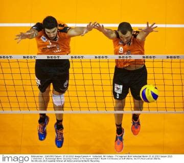 Volleyball, BR Volleys - TV Ingersoll Bühl Volleyball Berlin 25.10.2015 Saison 2015 2016 DVL 1. Bundesliga Berlin recycling Volleys vs TV Ingersoll Bühl Buehl 3:0 Nicolas Le Goff (Berlin, No.07) Paul Lotman (Berlin, No.09)