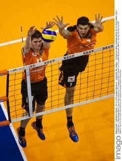Volleyball, BR Volleys - TV Ingersoll Bühl Volleyball Berlin 25.10.2015 Saison 2015 2016 DVL 1. Bundesliga Berlin recycling Volleys vs TV Ingersoll Bühl Buehl 3:0 Tsimafei Zhukouski (Berlin, No.11) Nicolas Le Goff (Berlin, No.07)