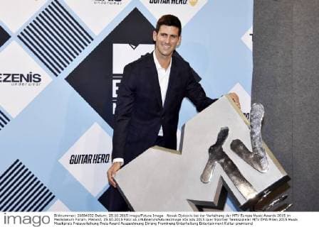 Novak Djokovic bei der Verleihung der MTV Europe Music Awards 2015 im Mediolanum Forum. Mailand, 25.10.2015 Foto:xA.xHübnerx xFuturexImage