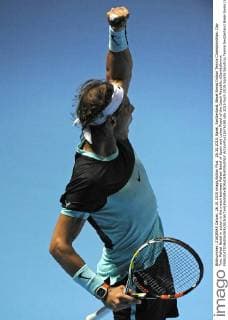 26.10.2015. Basel, Switzerland. Basel Swiss Indoor Tennis Championships. Day Two. Rafael Nadal in action in the match between Rafael Nadal of Spain and Lukas Rosol of the Czech Republic xDavidxEmmx  ActionPlus11676190
