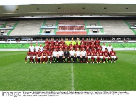 Fußball, Ligue 2, Porträttermin FC Metz Equipe FC Metz FOOTBALL : Presentation - FC Metz - - 27 10 2015 Panoramic Panoramic 