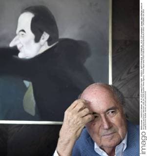 ZURICH, SWITZERLAND. OCTOBER 26, 2015. FIFA president Joseph Sepp Blatter looks on during an exclusive interview with the TASS Russian News Agency. Mikhail Japaridze TASS  TS010BAD