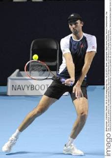 28.10.2015. Basel, Switzerland. Basel Swiss Indoor Tennis Championships. Day Four. Ivo Karlovic in action in the match between Stan Wawrinka of Switzerland and Ivo Karlovic of Croatia xDavidxEmmx  ActionPlus11676655