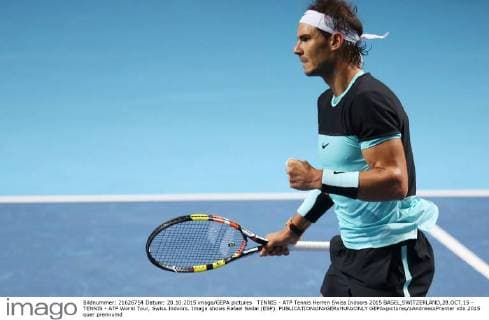 TENNIS - ATP Tennis Herren Swiss Indoors 2015 BASEL,SWITZERLAND,28.OCT.15 - TENNIS - ATP World Tour, Swiss Indoors. Image shows Rafael Nadal (ESP). GEPAxpictures xAndreasxPranter