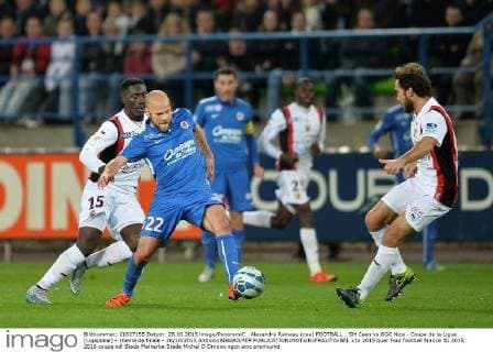 Alexandre Raineau (cae) FOOTBALL : SM Caen vs OGC Nice - Coupe de la Ligue (Ligapokal) - 16eme de finale - 28 10 2015 AnthonyBIBARD FEP 