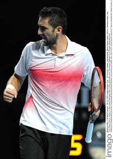 29.10.2015. Basel, Switzerland. Basel Swiss Indoor Tennis Championships. Day Five Marin Cilic in action in the match between Marin Cilic of Croatia and Teymuraz Gabashvili of Russia xDavidxEmmx  ActionPlus11676891