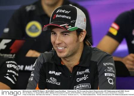 Motorsports: FIA Formula One World Championship WM Weltmeisterschaft 2015, Grand Prix of Mexico, 11 Sergio Perez (MEX, Sahara Force India F1 Team), xHOCHxZWEIx