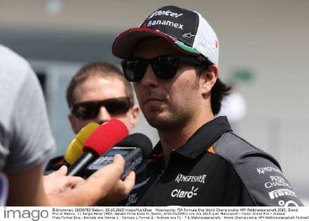 Motorsports: FIA Formula One World Championship WM Weltmeisterschaft 2015, Grand Prix of Mexico, 11 Sergio Perez (MEX, Sahara Force India F1 Team), xHOCHxZWEIx