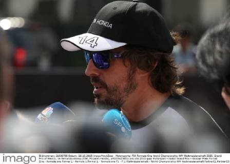 Motorsports: FIA Formula One World Championship WM Weltmeisterschaft 2015, Grand Prix of Mexico, 14 Fernando Alonso (ESP, McLaren Honda), xHOCHxZWEIx