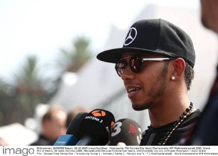 Motorsports: FIA Formula One World Championship WM Weltmeisterschaft 2015, Grand Prix of Mexico, 44 Lewis Hamilton (GBR, Mercedes AMG Petronas Formula One Team), xHOCHxZWEIx