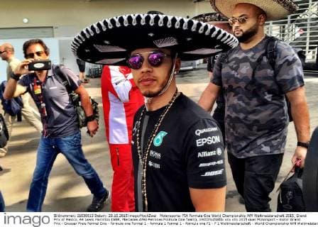 Motorsports: FIA Formula One World Championship WM Weltmeisterschaft 2015, Grand Prix of Mexico, 44 Lewis Hamilton (GBR, Mercedes AMG Petronas Formula One Team), xHOCHxZWEIx