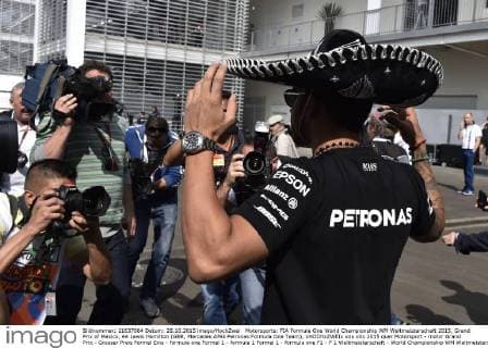 Motorsports: FIA Formula One World Championship WM Weltmeisterschaft 2015, Grand Prix of Mexico, 44 Lewis Hamilton (GBR, Mercedes AMG Petronas Formula One Team), xHOCHxZWEIx