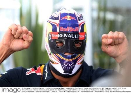 Motorsports: FIA Formula One World Championship WM Weltmeisterschaft 2015, Grand Prix of Mexico, 3 Daniel Ricciardo (AUS, Infiniti Red Bull Racing), xHOCHxZWEIx