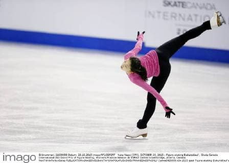 Yuka Nagai (JPN), OCTOBER 29, 2015 : Figure skating Eiskunstlauf : Skate Canada International ISU Grand Prix of Figure Skating, Womens Practice Session at ENMAX Centre in Lethbridge, Alberta, Canada. NoxThirdxPartyxSales  (qdwa042989)