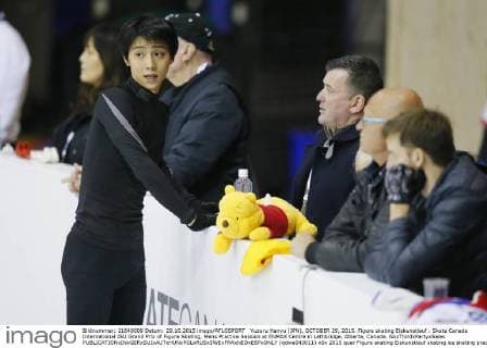 Yuzuru Hanyu (JPN), OCTOBER 29, 2015. Figure skating Eiskunstlauf : Skate Canada International ISU Grand Prix of Figure Skating, Mens Practice Session at ENMAX Centre in Lethbridge, Alberta, Canada. NoxThirdxPartyxSales  (qdwa043011)